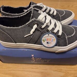 Women's Jelly Pop Kory Sneakers Charcoal Stone Washed Size 9.5M